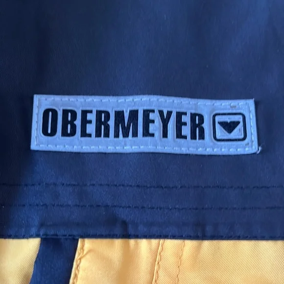 Like new Obermeyer snow ski jacket sz 6 yellow & Blk - Picture 2 of 4
